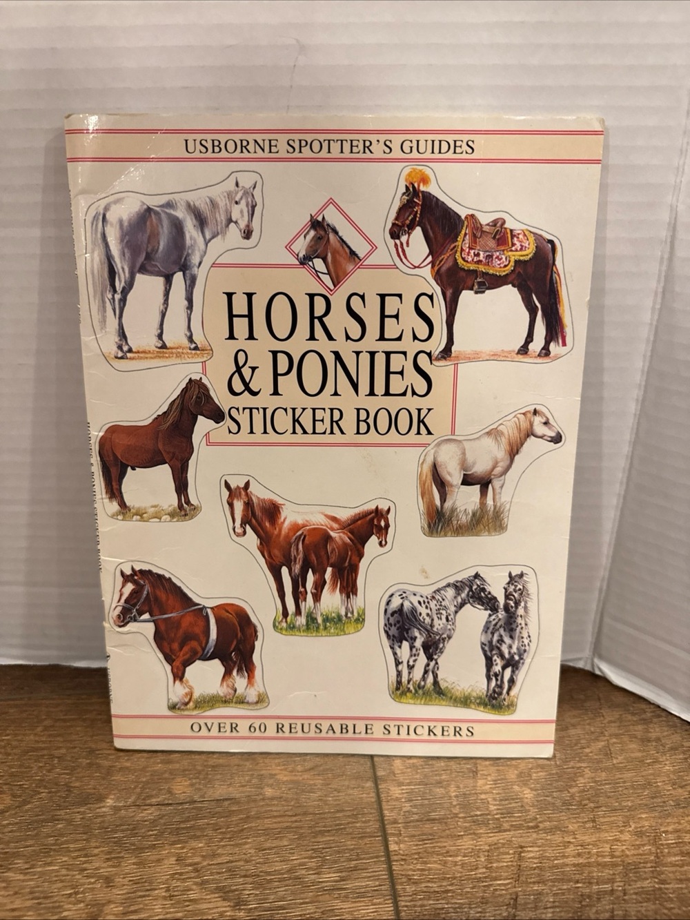 Vintage Usborne Horses & Ponies Sticker Book – Over 60 Reusable Stickers